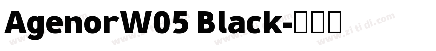 AgenorW05 Black字体转换